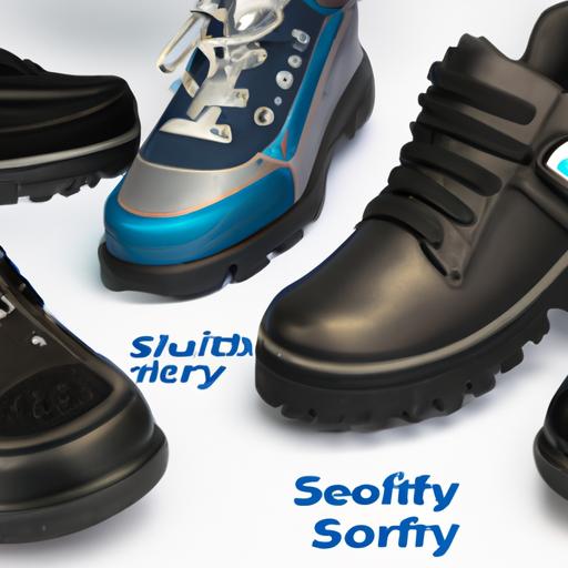 A comparison of safety shoe brands, showcasing their distinct features and offerings.